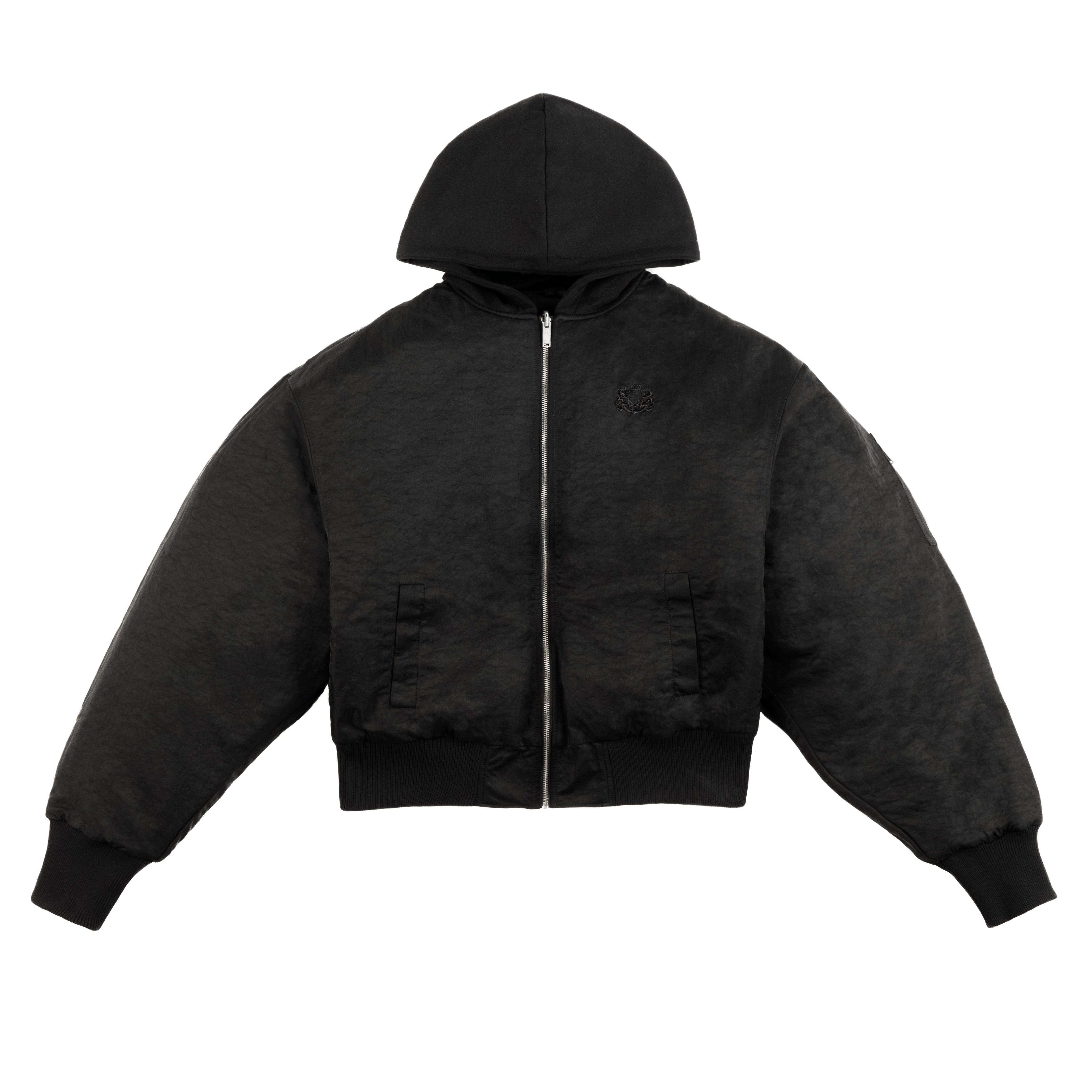 Yuminha reversible bomber hoodie