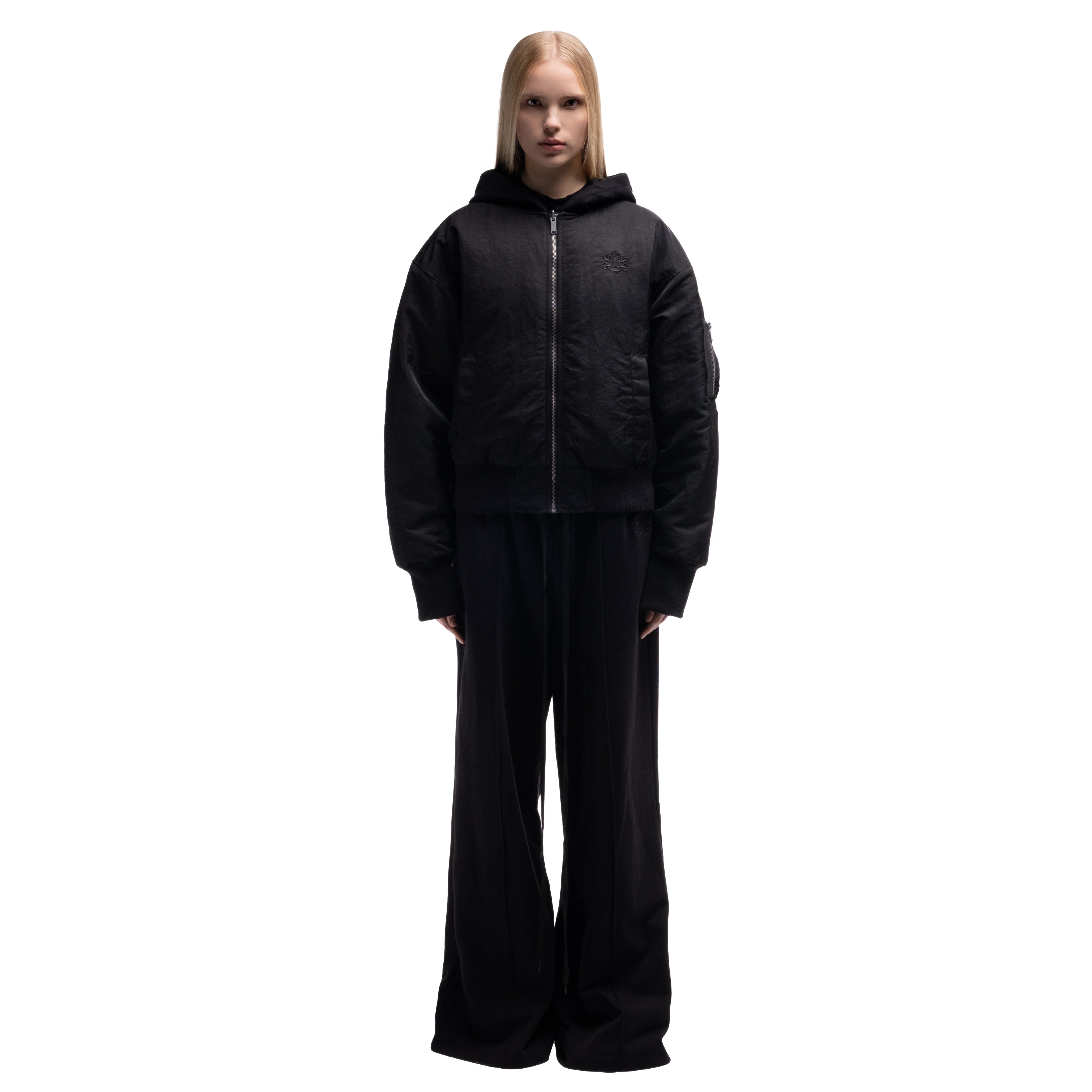 Yuminha reversible bomber hoodie